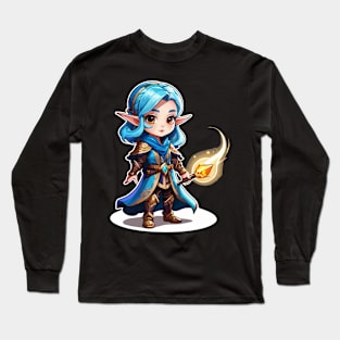 Mage Fantasy Illustration Long Sleeve T-Shirt